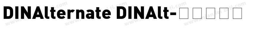 DINAlternate DINAlt字体转换